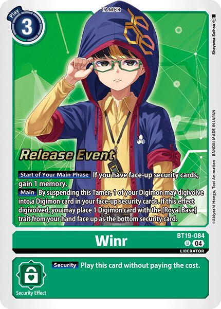 Winr [BT19-084] [Release Special Booster Ver.2.0 Pre-Release Cards] | Card Merchant Takapuna