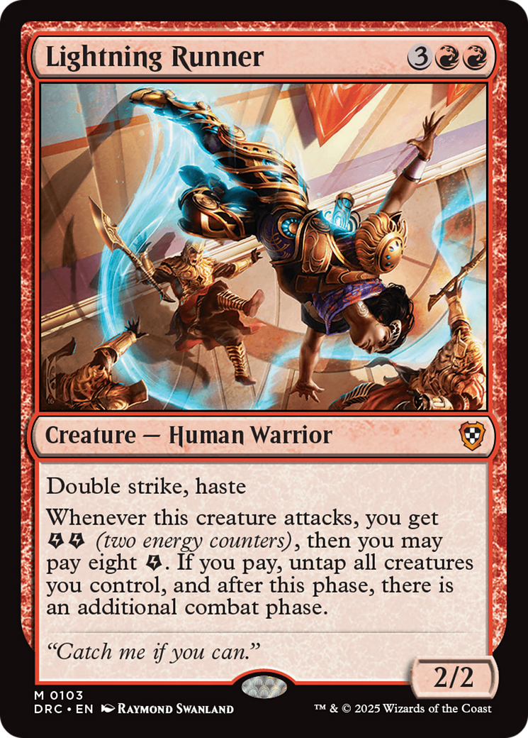 Lightning Runner [Aetherdrift Commander] | Card Merchant Takapuna