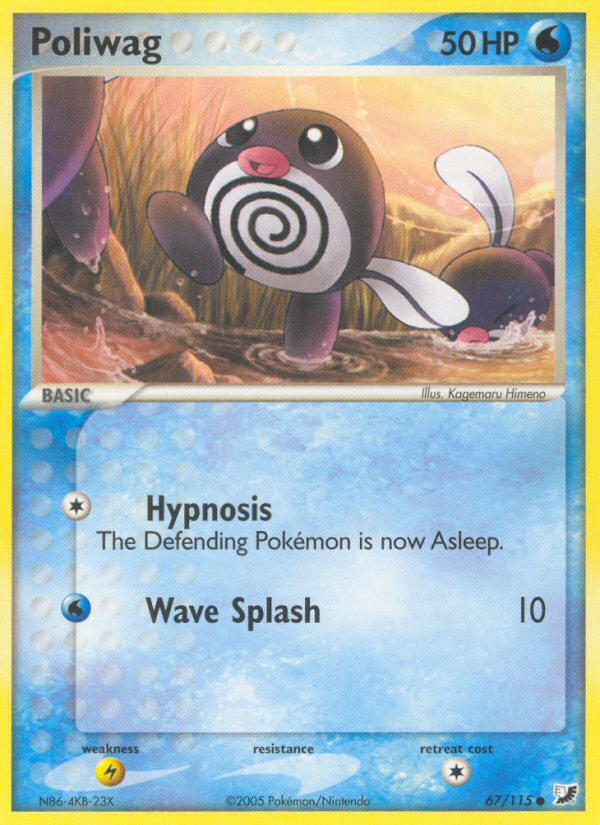 Poliwag (67/115) [EX: Unseen Forces] | Card Merchant Takapuna