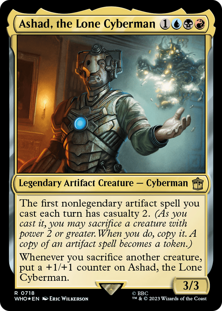 Ashad, the Lone Cyberman (Surge Foil) [Doctor Who] | Card Merchant Takapuna