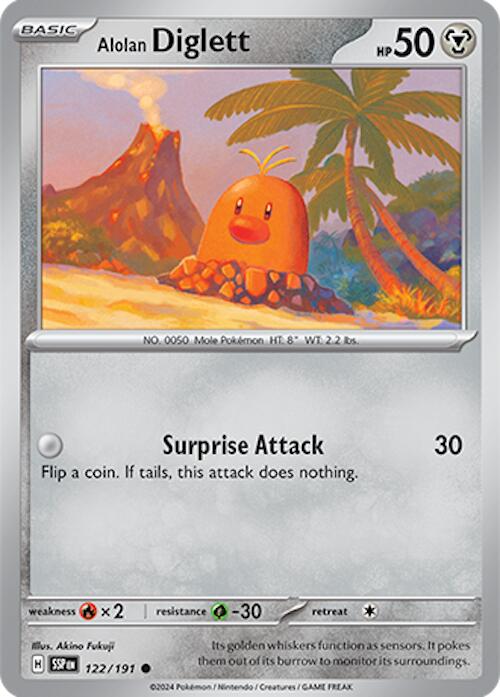 Alolan Diglett (122/191) [Scarlet & Violet: Surging Sparks] | Card Merchant Takapuna