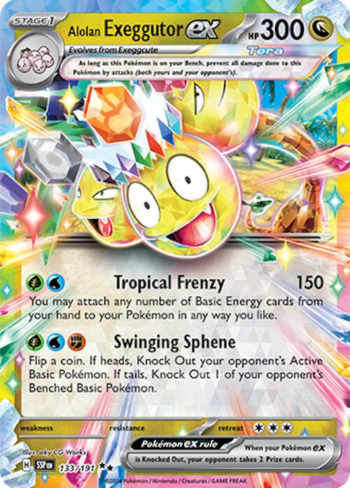 Alolan Exeggutor ex (133/191) [Scarlet & Violet: Surging Sparks] | Card Merchant Takapuna