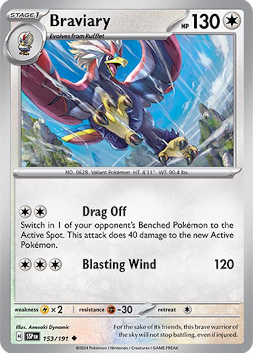 Braviary (153/191) [Scarlet & Violet: Surging Sparks] | Card Merchant Takapuna