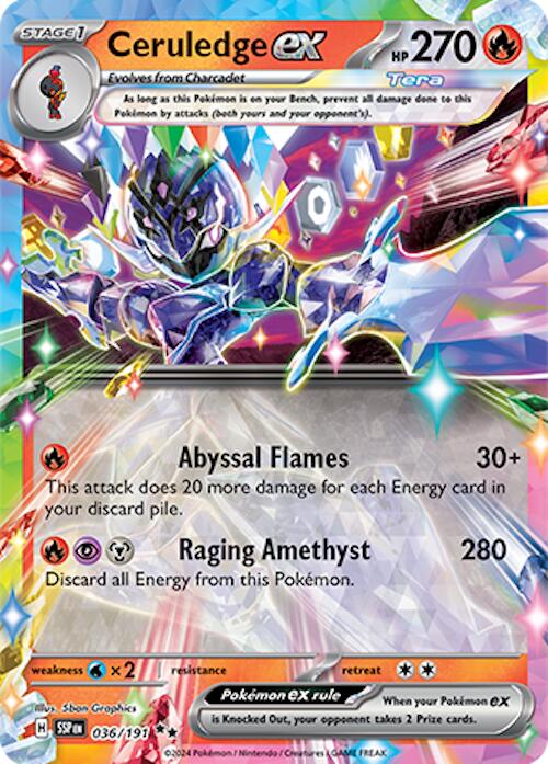 Ceruledge ex (036/191) [Scarlet & Violet: Surging Sparks] | Card Merchant Takapuna