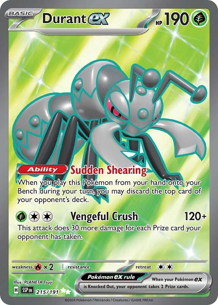 Durant ex (215/191) [Scarlet & Violet: Surging Sparks] | Card Merchant Takapuna