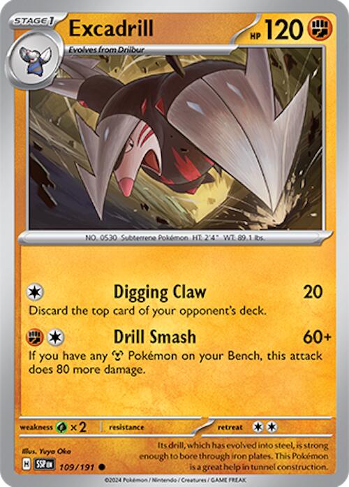 Excadrill (109/191) [Scarlet & Violet: Surging Sparks] | Card Merchant Takapuna