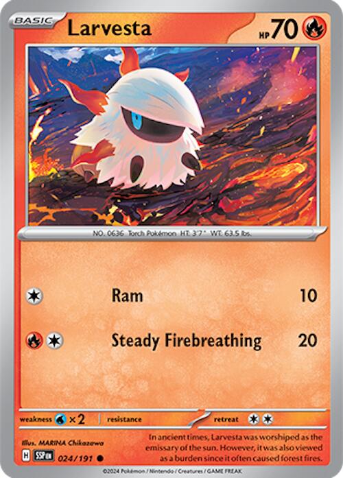 Larvesta (024/191) [Scarlet & Violet: Surging Sparks] | Card Merchant Takapuna