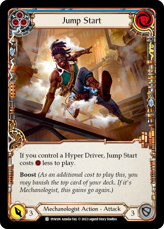 Jump Start (Blue) [DYN106] (Dynasty)  Rainbow Foil | Card Merchant Takapuna