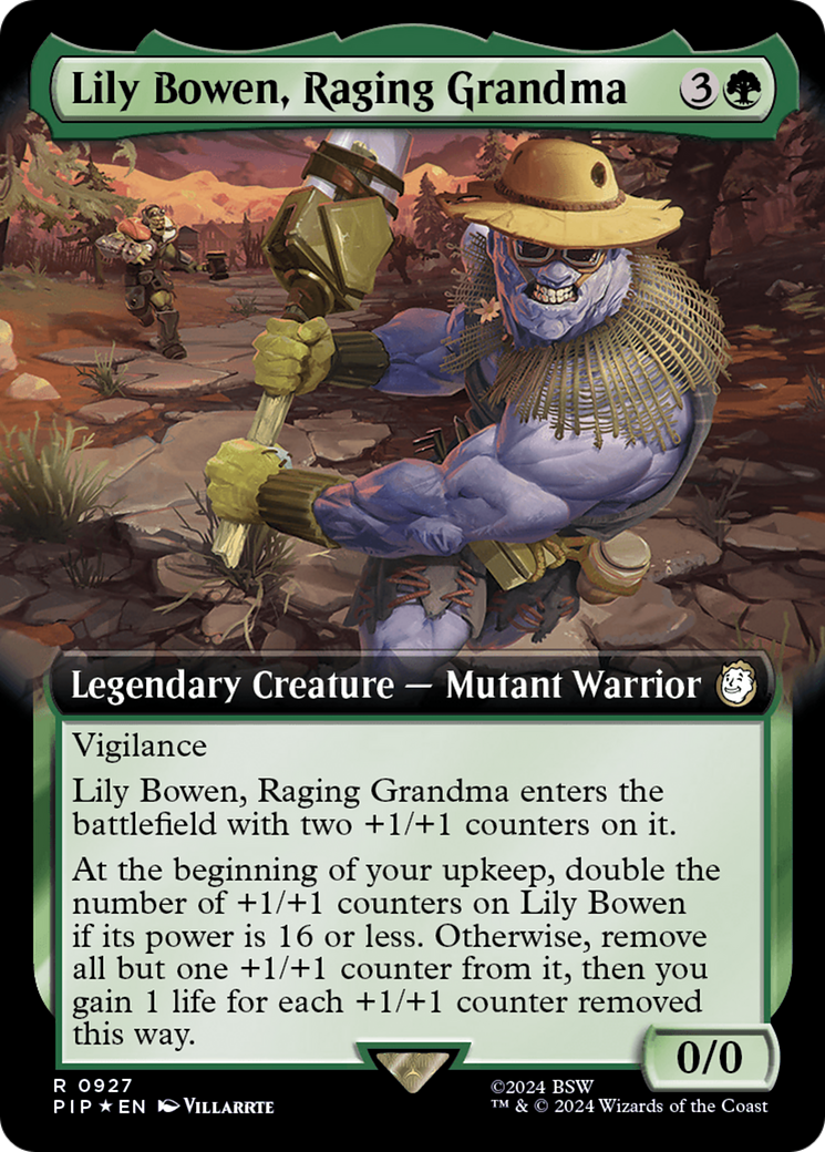 Lily Bowen, Raging Grandma (Extended Art) (Surge Foil) [Fallout] | Card Merchant Takapuna