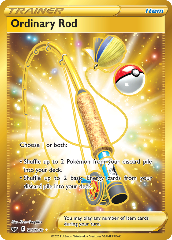 Ordinary Rod (215/202) [Sword & Shield: Base Set] | Card Merchant Takapuna