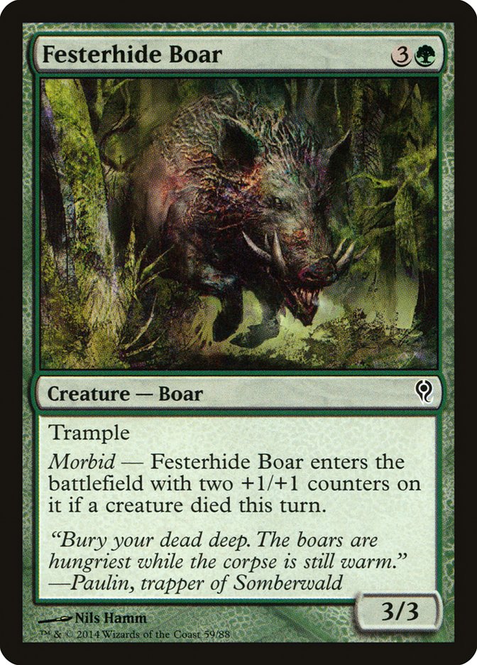 Festerhide Boar [Duel Decks: Jace vs. Vraska] | Card Merchant Takapuna