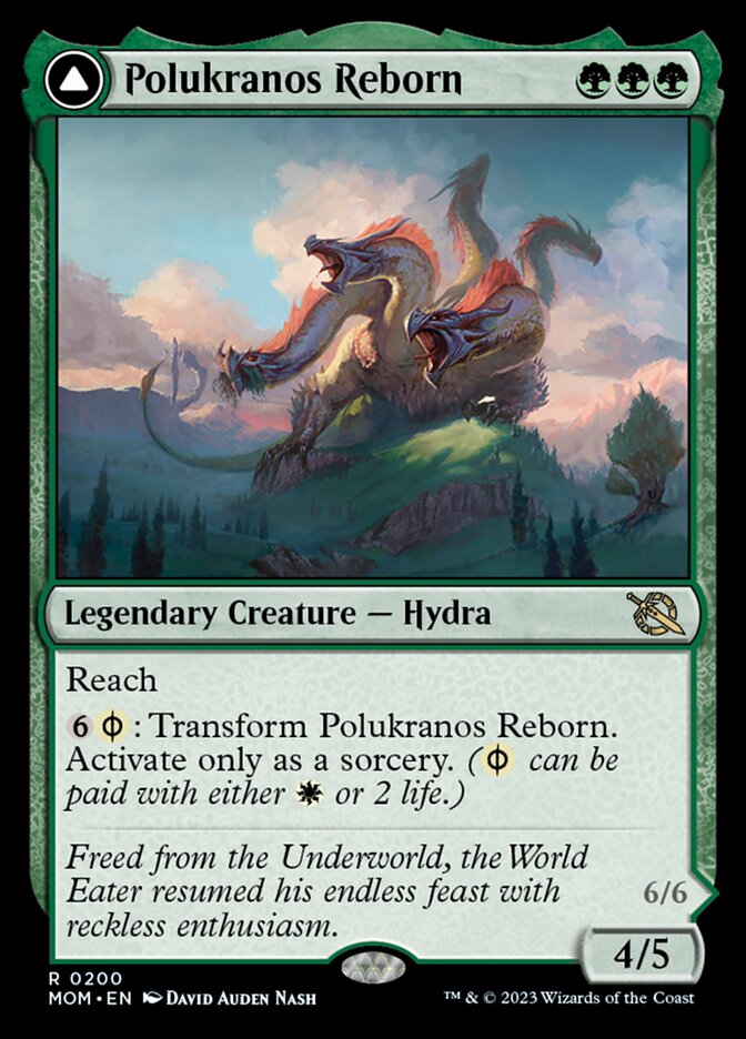 Polukranos Reborn // Polukranos, Engine of Ruin [March of the Machine] | Card Merchant Takapuna