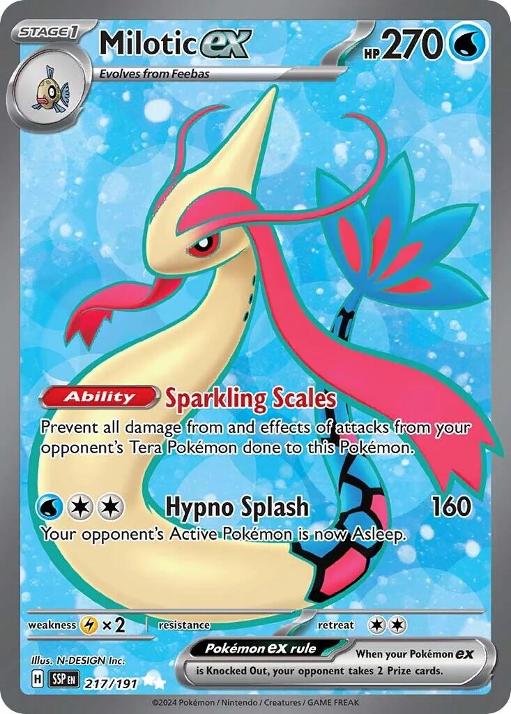 Milotic ex (217/191) [Scarlet & Violet: Surging Sparks] | Card Merchant Takapuna