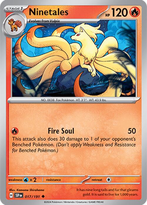 Ninetales (017/191) [Scarlet & Violet: Surging Sparks] | Card Merchant Takapuna