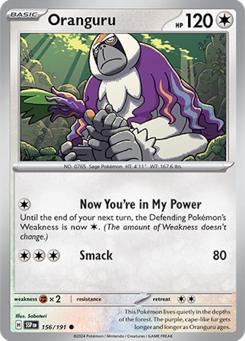 Oranguru (156/191) [Scarlet & Violet: Surging Sparks] | Card Merchant Takapuna