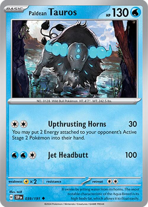 Paldean Tauros (039/191) [Scarlet & Violet: Surging Sparks] | Card Merchant Takapuna