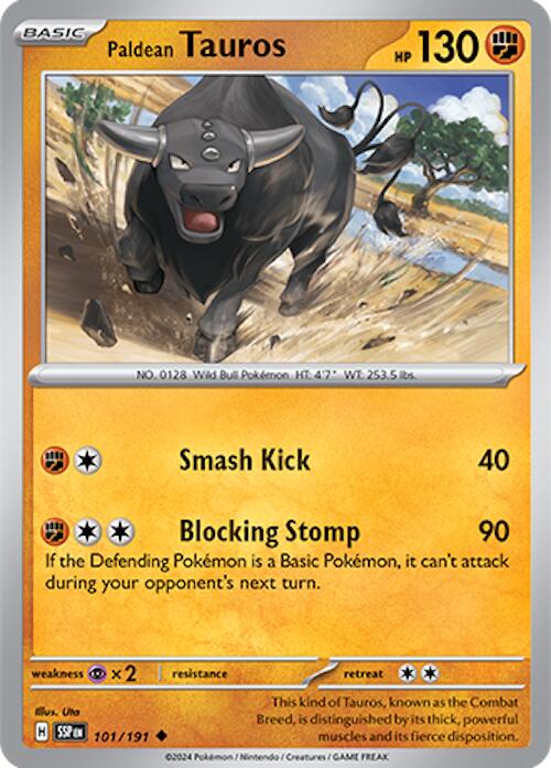 Paldean Tauros (101/191) [Scarlet & Violet: Surging Sparks] | Card Merchant Takapuna