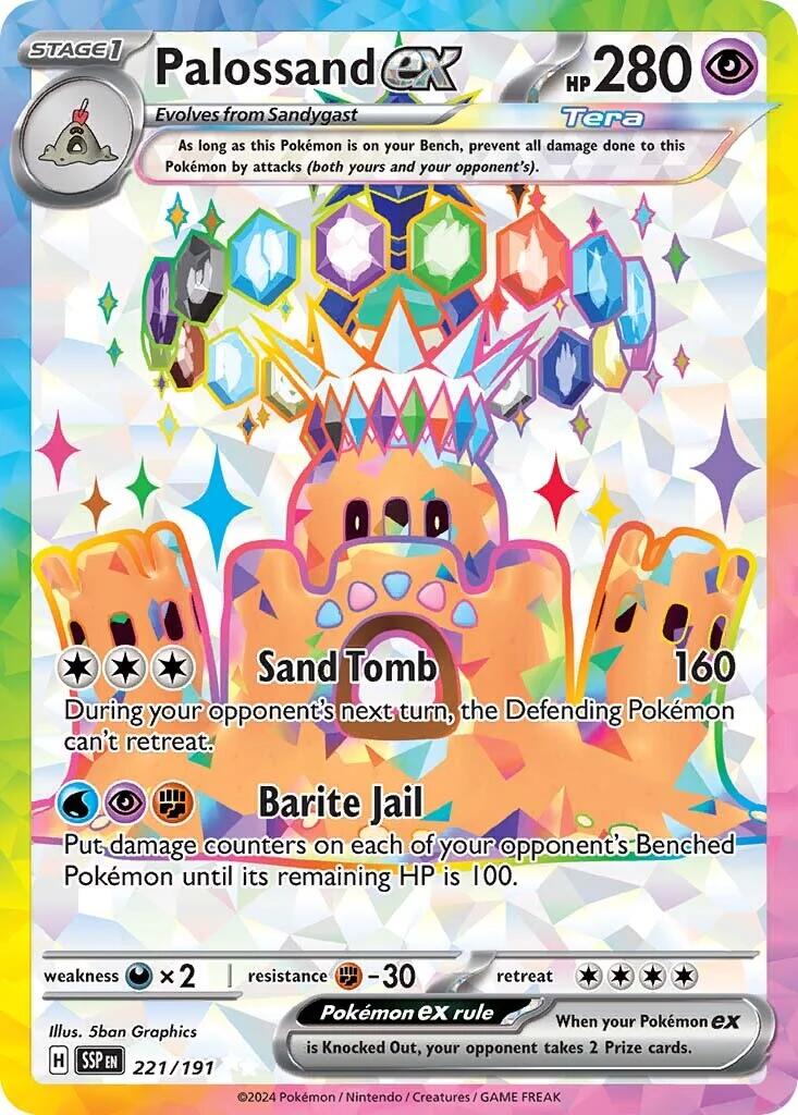 Palossand ex (221/191) [Scarlet & Violet: Surging Sparks] | Card Merchant Takapuna