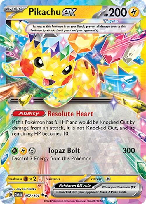 Pikachu ex (057/191) [Scarlet & Violet: Surging Sparks] | Card Merchant Takapuna