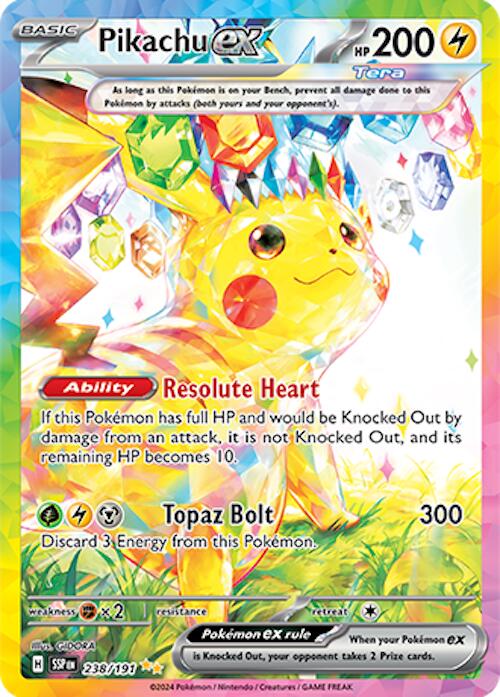 Pikachu ex (238/191) [Scarlet & Violet: Surging Sparks] | Card Merchant Takapuna