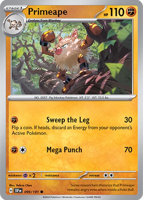 Primeape (099/191) [Scarlet & Violet: Surging Sparks] | Card Merchant Takapuna