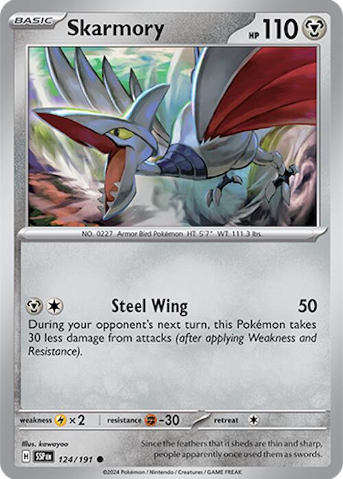 Skarmory (124/191) [Scarlet & Violet: Surging Sparks] | Card Merchant Takapuna