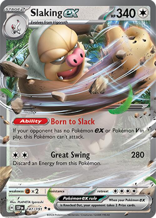 Slaking ex (147/191) [Scarlet & Violet: Surging Sparks] | Card Merchant Takapuna