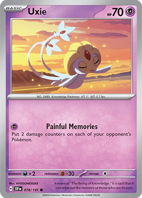 Uxie (078/191) [Scarlet & Violet: Surging Sparks] | Card Merchant Takapuna