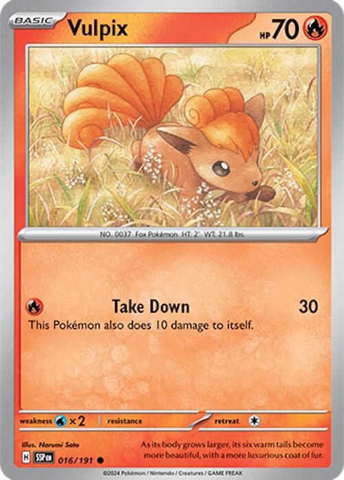 Vulpix (016/191) [Scarlet & Violet: Surging Sparks] | Card Merchant Takapuna