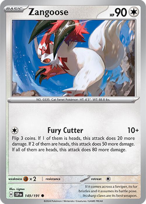 Zangoose (149/191) [Scarlet & Violet: Surging Sparks] | Card Merchant Takapuna