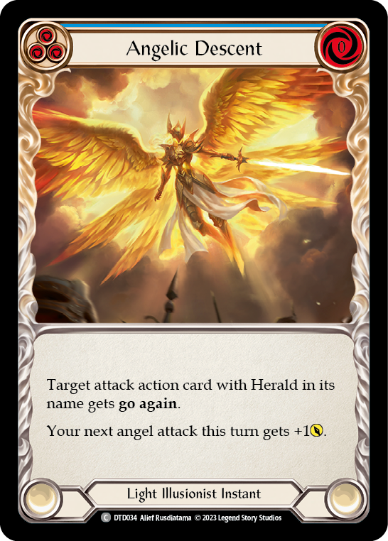 Angelic Descent (Blue) [DTD034] (Dusk Till Dawn) | Card Merchant Takapuna