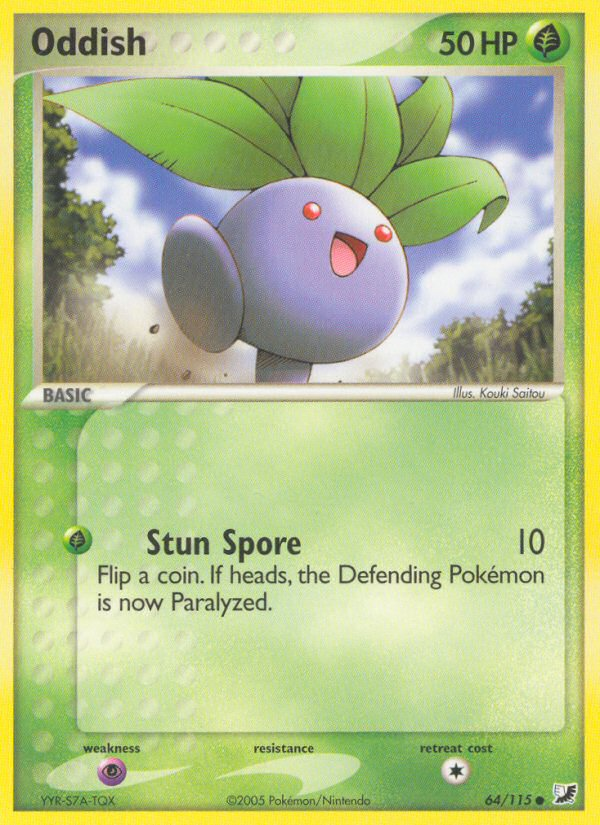 Oddish (64/115) [EX: Unseen Forces] | Card Merchant Takapuna