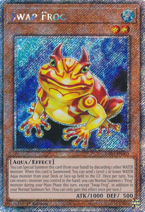 Swap Frog (Platinum Secret Rare) [RA03-EN005] Platinum Secret Rare | Card Merchant Takapuna