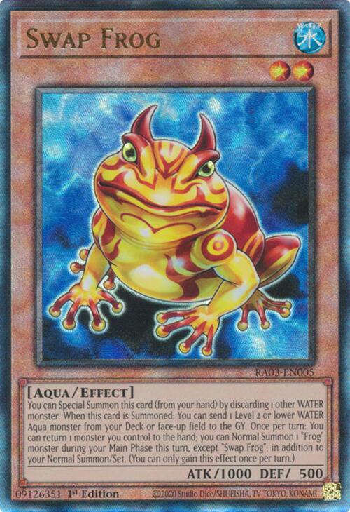 Swap Frog (UTR) [RA03-EN005] Prismatic Ultimate Rare | Card Merchant Takapuna