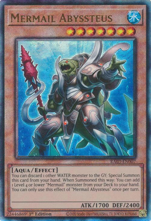 Mermail Abyssteus (UTR) [RA03-EN007] Prismatic Ultimate Rare | Card Merchant Takapuna