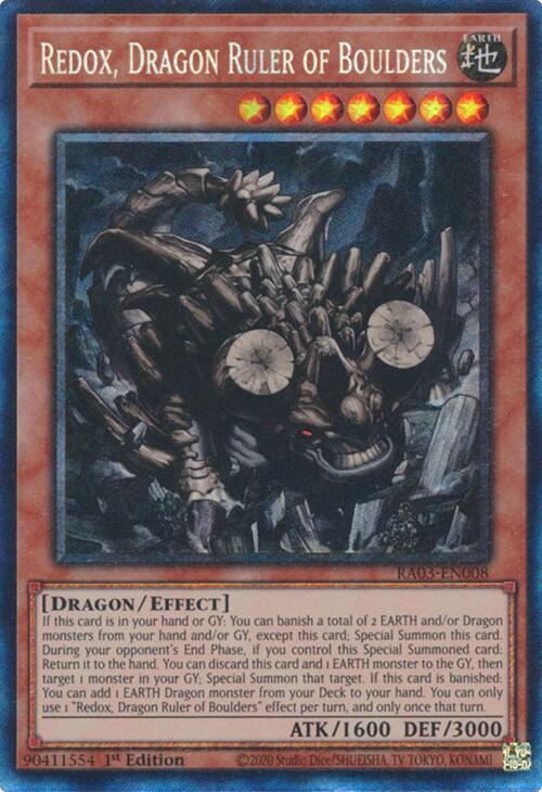 Redox, Dragon Ruler of Boulders (CR) [RA03-EN008] Prismatic Collector's Rare | Card Merchant Takapuna