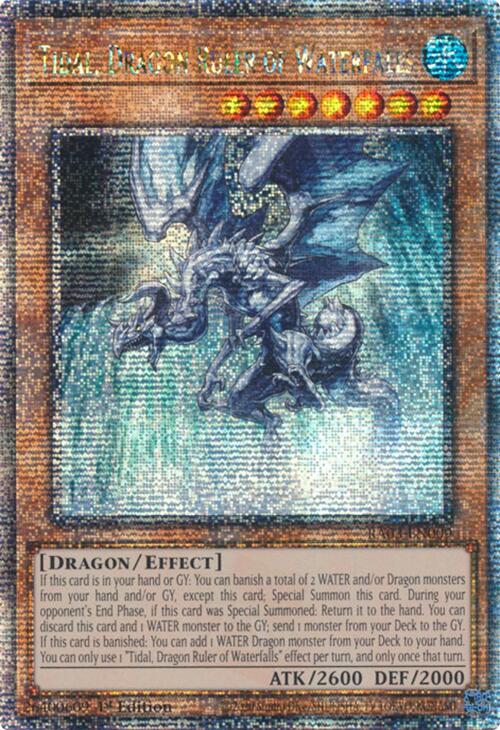 Tidal, Dragon Ruler of Waterfalls (Quarter Century Secret Rare) [RA03-EN009] Quarter Century Secret Rare | Card Merchant Takapuna