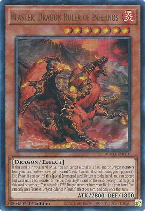 Blaster, Dragon Ruler of Infernos (UR) [RA03-EN010] Ultra Rare | Card Merchant Takapuna