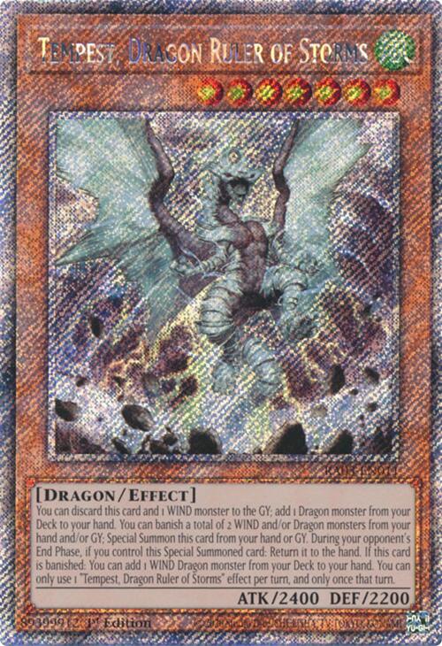 Tempest, Dragon Ruler of Storms (Platinum Secret Rare) [RA03-EN011] Platinum Secret Rare | Card Merchant Takapuna