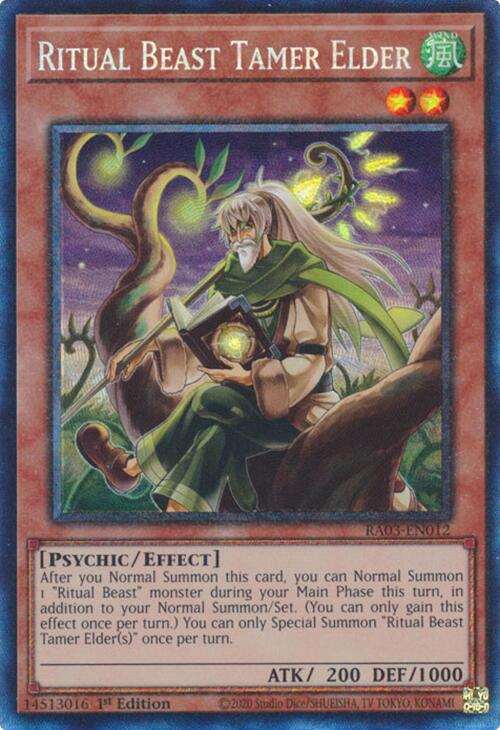 Ritual Beast Tamer Elder (CR) [RA03-EN012] Prismatic Collector's Rare | Card Merchant Takapuna