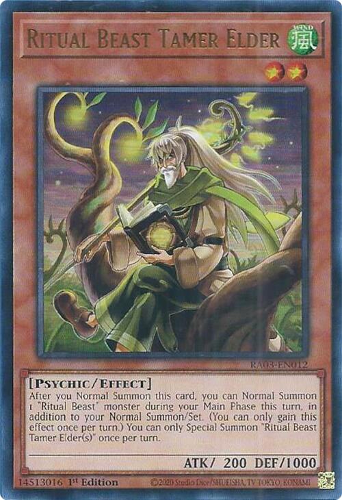 Ritual Beast Tamer Elder (UR) [RA03-EN012] Ultra Rare | Card Merchant Takapuna