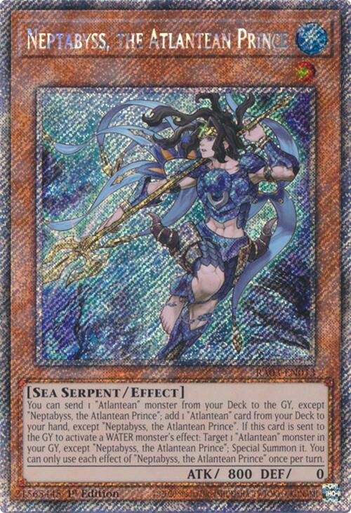 Neptabyss, the Atlantean Prince (Platinum Secret Rare) [RA03-EN013] Platinum Secret Rare | Card Merchant Takapuna