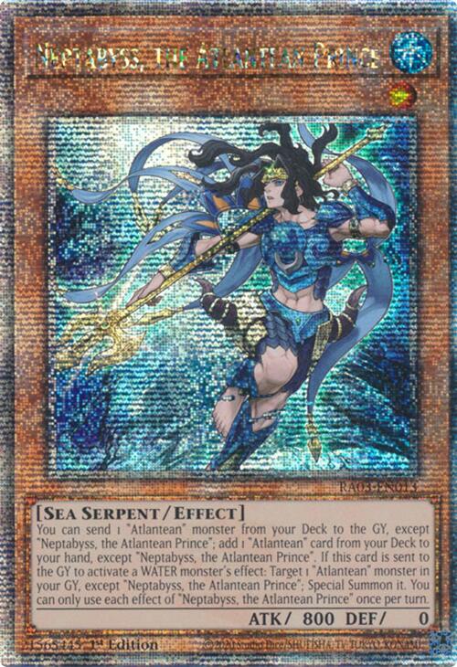 Neptabyss, the Atlantean Prince (Quarter Century Secret Rare) [RA03-EN013] Quarter Century Secret Rare | Card Merchant Takapuna