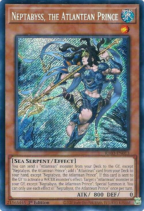 Neptabyss, the Atlantean Prince (Secret Rare) [RA03-EN013] Secret Rare | Card Merchant Takapuna