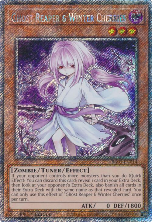 Ghost Reaper & Winter Cherries (Alternate Art) (Platinum Secret Rare) [RA03-EN014] Platinum Secret Rare | Card Merchant Takapuna