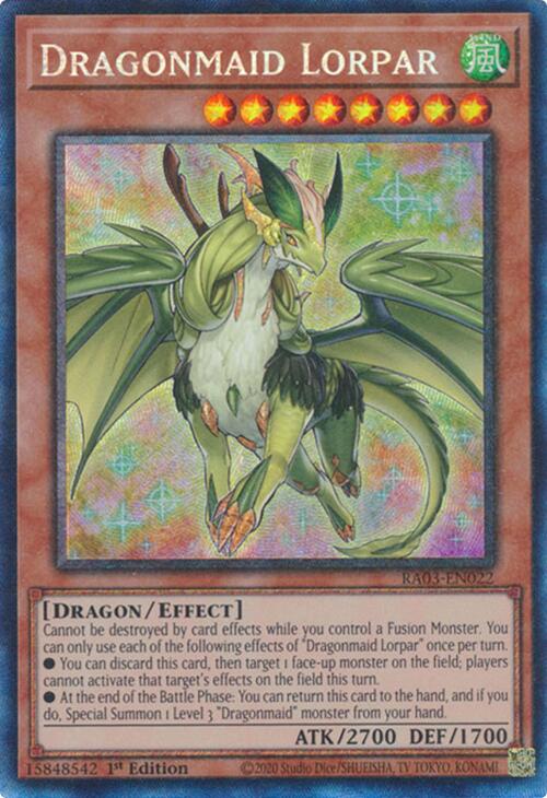 Dragonmaid Lorpar (CR) [RA03-EN022] Prismatic Collector's Rare | Card Merchant Takapuna