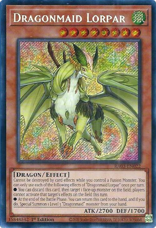 Dragonmaid Lorpar (Secret Rare) [RA03-EN022] Secret Rare | Card Merchant Takapuna