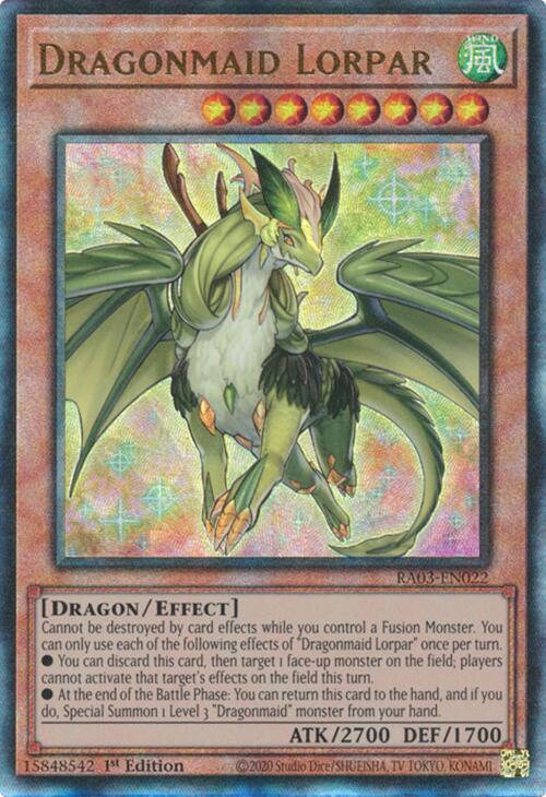 Dragonmaid Lorpar (UTR) [RA03-EN022] Prismatic Ultimate Rare | Card Merchant Takapuna