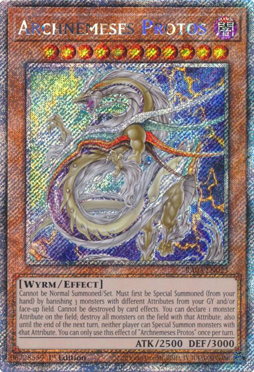 Archnemeses Protos (Platinum Secret Rare) [RA03-EN023] Platinum Secret Rare | Card Merchant Takapuna