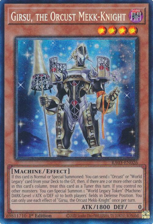 Girsu, the Orcust Mekk-Knight (CR) [RA03-EN026] Prismatic Collector's Rare | Card Merchant Takapuna